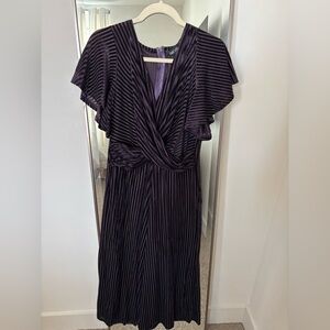 fab'rik Deep Purple Striped Jumpsuot